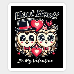 Hoot Hoot, Be My Valentine Sticker